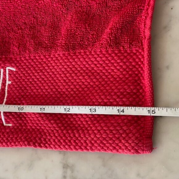 RAE DUNN Believe Red Cotton Hand Towel - Picture 12 of 12
